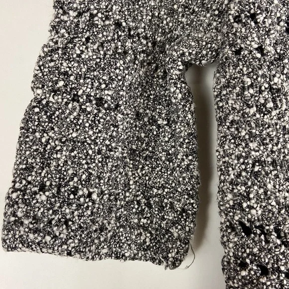 Rag and Bone Hart Cutout Back Open Weave Cotton Marled Knit Fitted Mini Dress